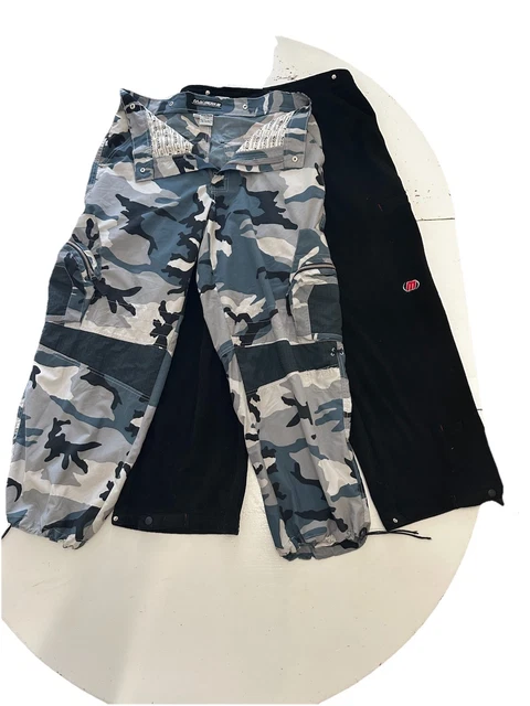 90s macgear blue camo rave pants