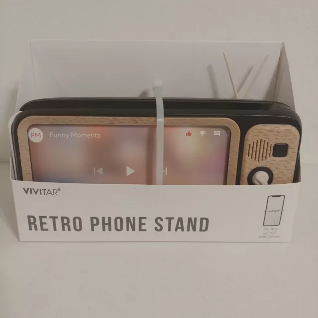 NEW! TARGET 2023 Bullseye Playground Retro TV Phone Stand Holder Black 19.99 PicClick
