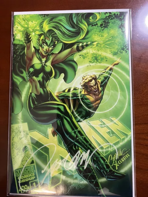 X-Men Legends 1 J Scott Campbell Polaris/ Banshee Variant D Signed W/ Coa (2021)