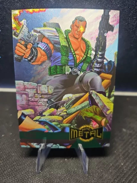 1995 Marvel Metal #127 Cable Alternate Stunning Holofoil RARE !!!