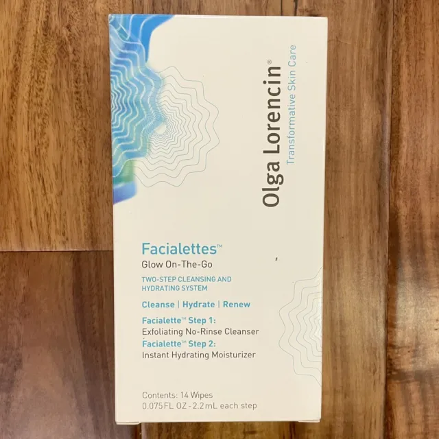 Olga Lorencin Facialettes Glow On The Go Two Step Cleansing & Hydrating System
