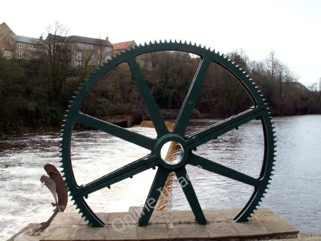 Photo 6x4 A Waterwheel adjacent to Wetherby Weir On the River Wharfe. c2010