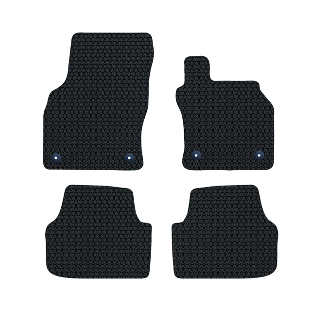 Tapis de Sol pour Skoda Octavia 2012-2019 Caoutchouc Noir