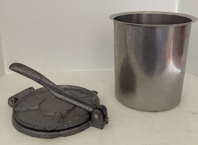 Presse à Tortilla ABOOFAN 20cm - Alliage Aluminium - Pour Tortillas, Quesadillas, Pâtes