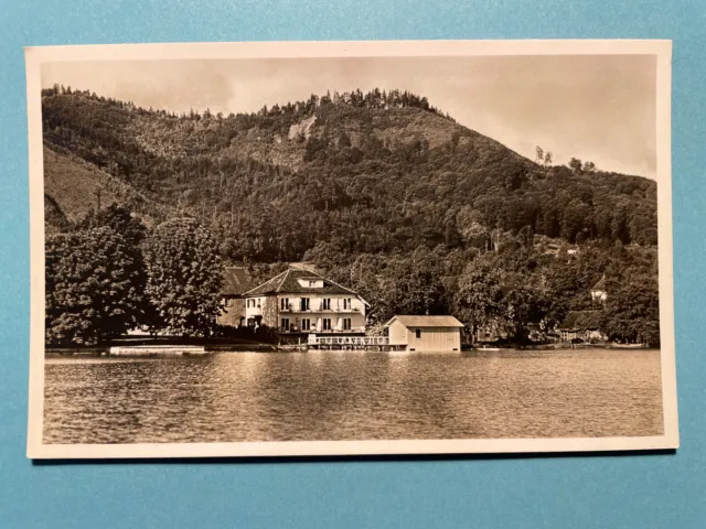 Alte AK von Bodman am Bodensee, Sommerhaus Linde mit Seebad, gelaufen 1935