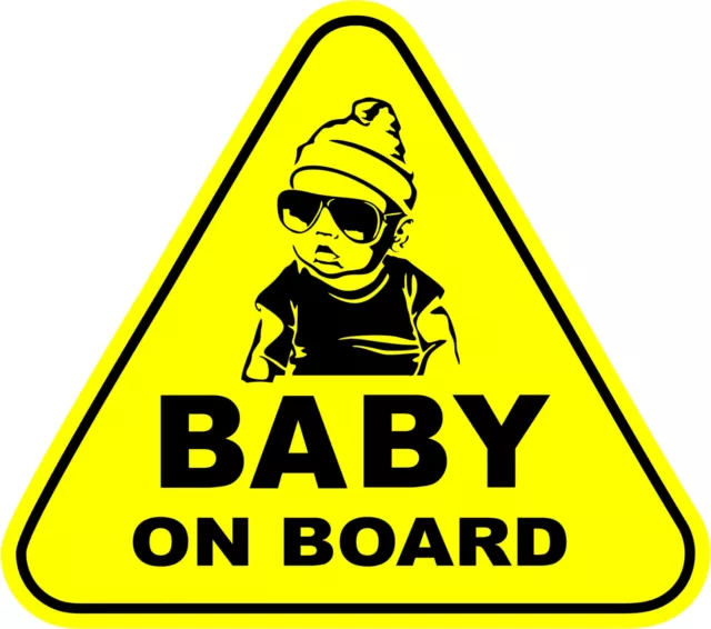 ` Baby On Board Funny Boy Child Sticker Sign Decal Car Window Bumper Safety