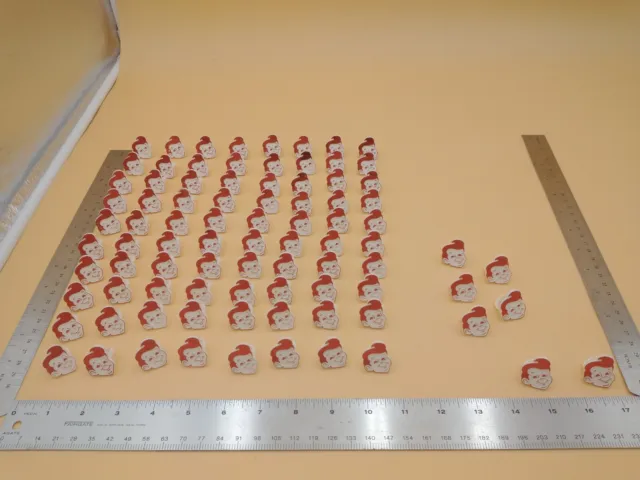 85X 1960s Frischs Big Boy Plastic Rings STORE PROMO  TOY Large Lot. #Z5