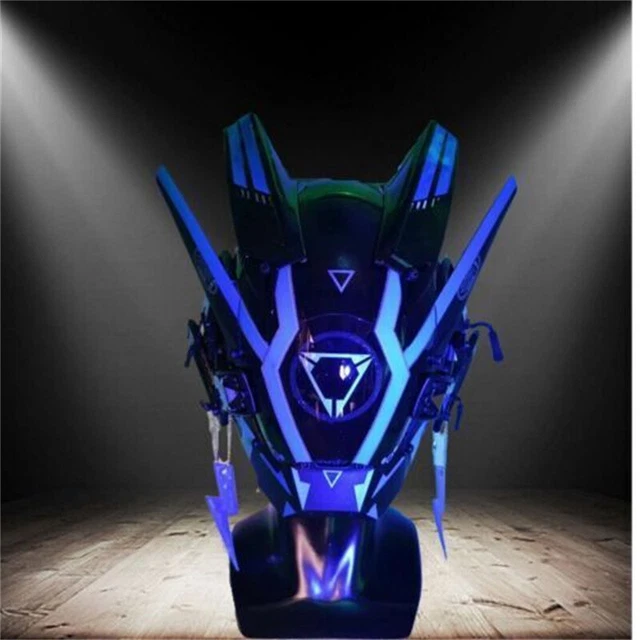 Maschera LED Di Obito Uchiha - Maschera Horror Con Luci Per Halloween E Cosplay, Universale Per Adulti