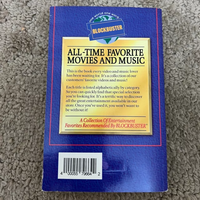 All Time Favorite Movies and Music Entertainment Paperback Book from Blockbuster 3