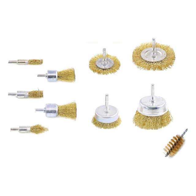 Wire Brush Drill Brush 6mm Shank Accessories Connecting Rod Copper Plating