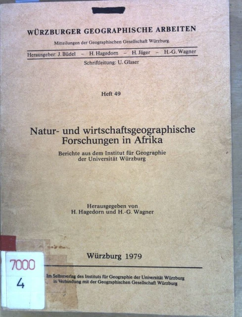 Natur- und wirtschaftsgeographische Forschungen in Afrika - Berichte aus dem Ins