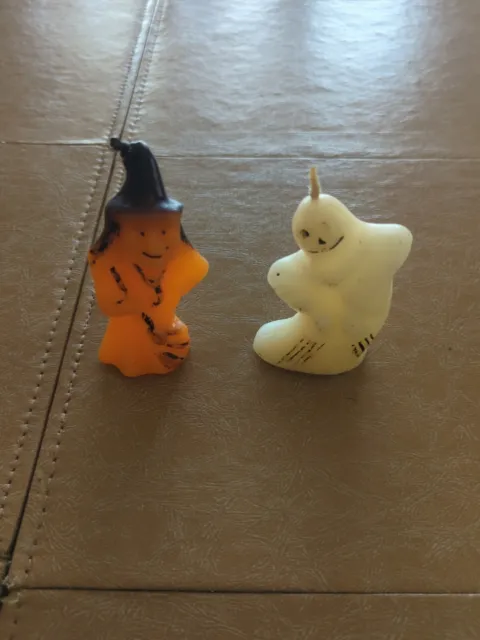 Vintage Halloween Candle Witch And Ghost Gurley?
