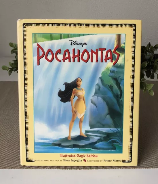 1995 DISNEY’S Pocahontas vintage book Classic Edition Gina Ingoglia, Franc Mateu