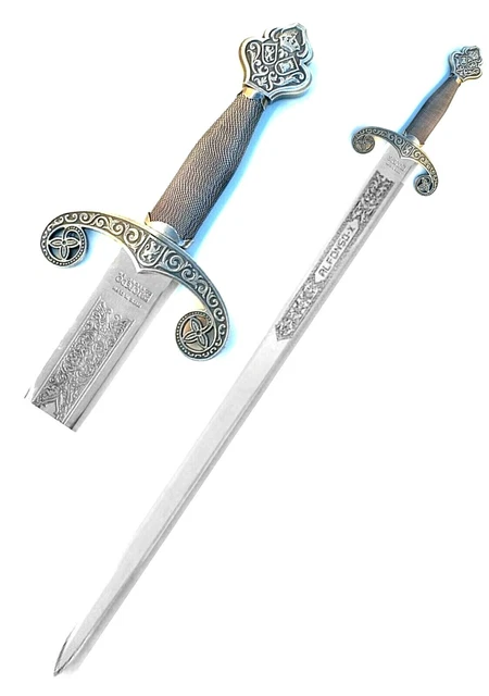 Spada antica da collezione in acciaio forgiato a Toledo XIII secolo spade 102 cm