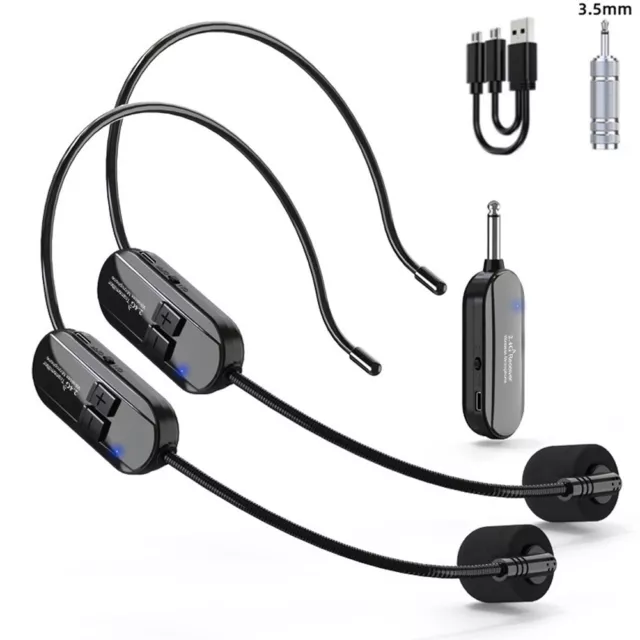 Clear Sound Quality 24GHz Wireless Headset Mic For Voice Amplifiers and More