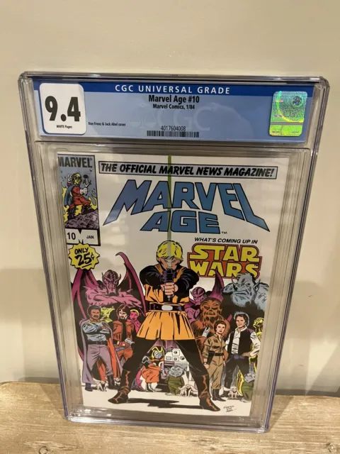 Marvel Age #10 CGC 9.4 (1984) - Star Wars cover And Upcoming Preview