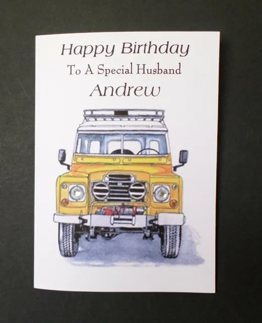 PERSONALISED MALE BOYS Birthday Card Son Grandson Husband Dad Grandad £3.80  - PicClick UK