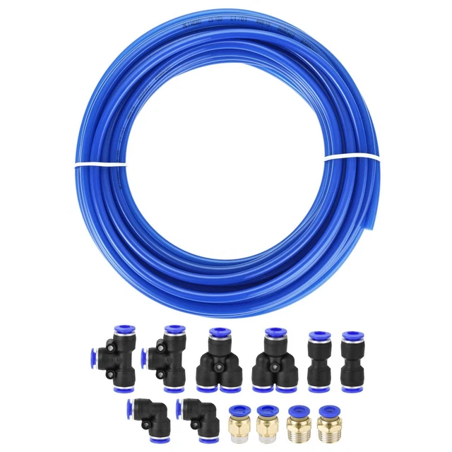Pneumatico 6mm OD Poliuretano PU Aria Flessibile Tubazione Kit 10 Metri