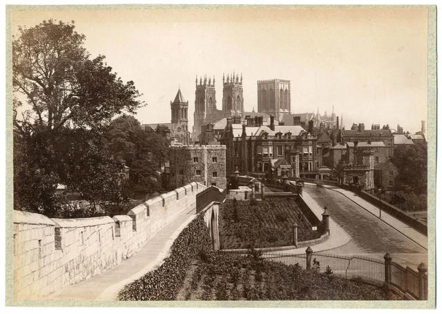 Vintage Photo Albuminée - Intérieur De La Cathédrale D'York, Angleterre, Vers 1885