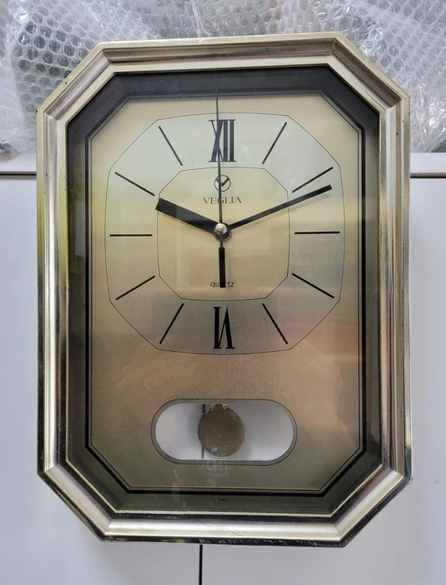Orologio da parete Veglia con pendolo Vintage