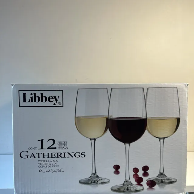 Libbey 7504 Vina 18.5 Ounce Tall Wine Glass - 12 Case New Open Box Never Used!