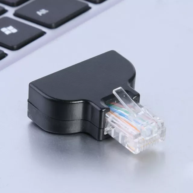 RJ45 Ethernet Male Plug to 8 Pin AV Screw Connector Adapter for CCTV Digital DVR