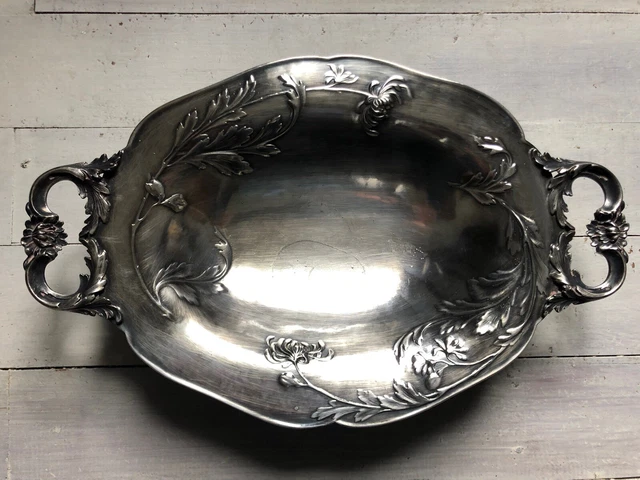 CHRISTOFLE GALLIA modèle MALMAISON grand plateau métal argenté 65 cm | Métal argenté modèle