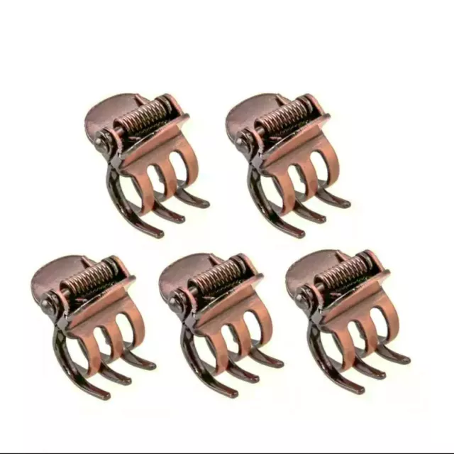 Mini Haarspangen Metall, Retro Metall Haarspange Kralle, 1,5 cm Haarstyling Clips UK