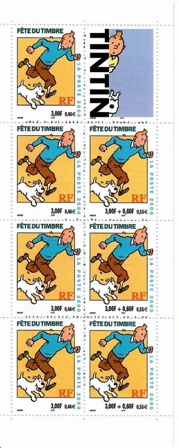 FRANCE. N°3304A sur enveloppe 1er Jour de 2000. Tintin/Journée du Timbre