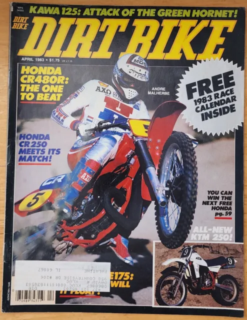 Dirt Bike April 1983 Vintage Motocross Magazine MX Honda CR 480R CR250 KTM 250