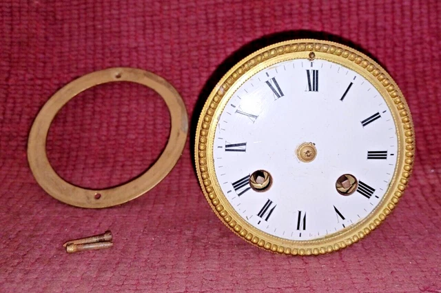 Ancien Mecanisme Mouvement Pendule Horloge De Paris Xix