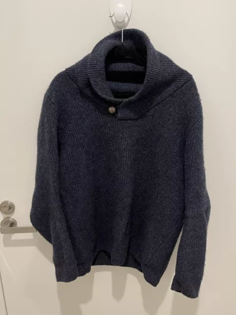 RM Williams Navy Wool Sweater/Jumper Size XL (see description)