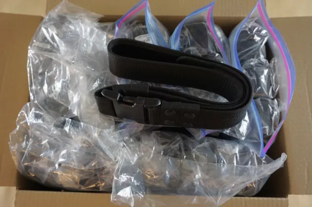Wholesale Lot of 21 Black Tactical MOLLE Buckle Adjustable Nylon Military Belts