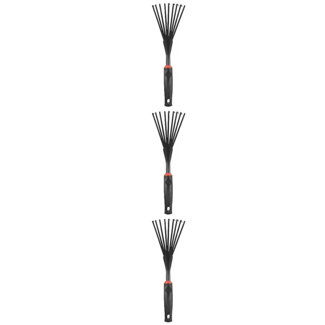 Trash Pickup Grabber Metal Lawn Rake Rakes Gardening Hand Rake Soil