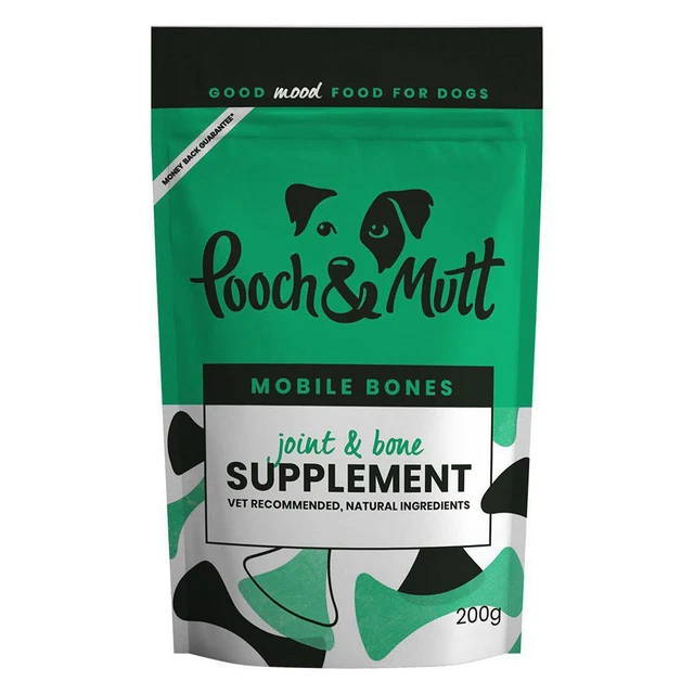 Pooch & Mutt Móvil Huesos Articulaciones & Hueso Suplemento 200g