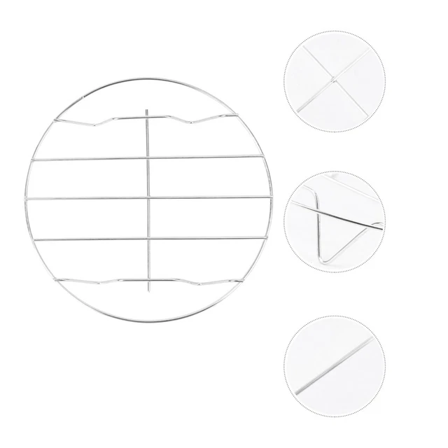 Lot De 3 Grilles De Refroidissement Rondes 30 Cm En Acier Inoxydable – Parfaites Pour Gâteaux, Biscuits, Viandes Et Barbecue !