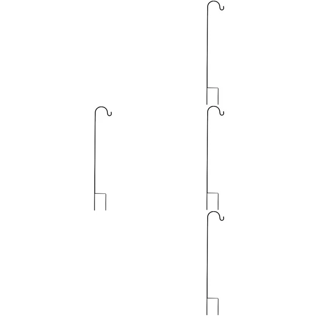 4 Pieces Holiday Lights Hook Shepherd Hook Shepherds Hooks Outdoor Hanger