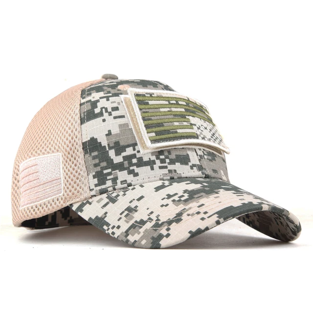 Camouflage casquettes de Baseball pour hommes USA drapeau
