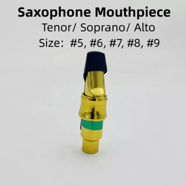 Saxophone Métal Bec & Roseau Pince For-Tenor Soprano Alto Sax Taille 56789 Neuf