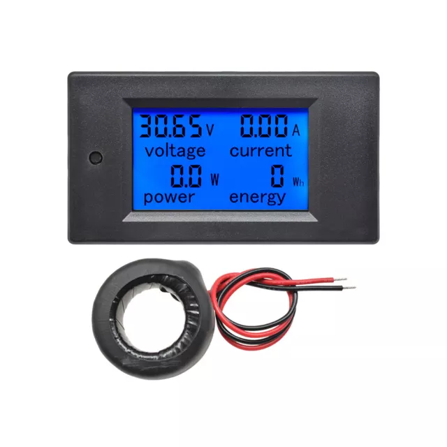 Digital AC Voltage Meters LCD Panel Monitor 100A 80-260V Power Energy Analog/
