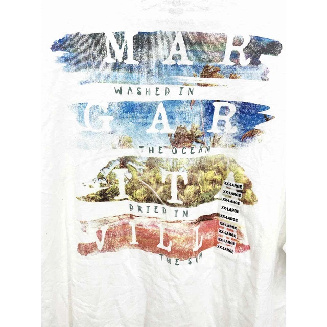 Mens Margaritaville Washed in Salt Water Dried in Sun T-Shirt XXL NWT Mens Margaritaville Washed in Salt Water Dried in Sun T-Shirt XXL NWT