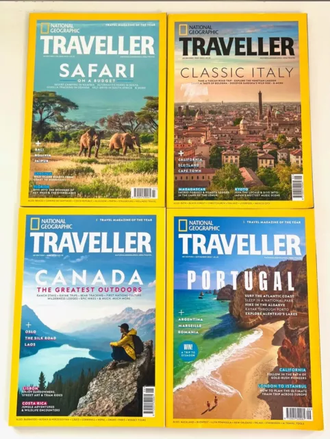 4 X National Geographic Traveller Magazine Bundle 2023 May June July Aug Sep