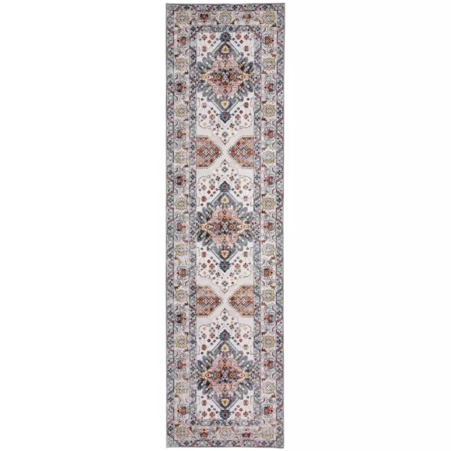 Hall Way Runner Rug Vintage Entrance Rug Soft Distressed Persian Carpet 80x300cm 3