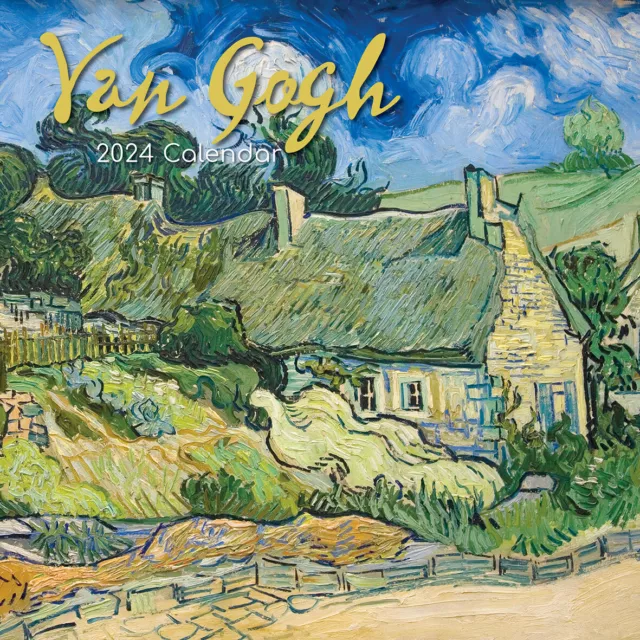 VAN GOGH 2024 Square Wall Calendar 16 Month Arts Planner Christmas New