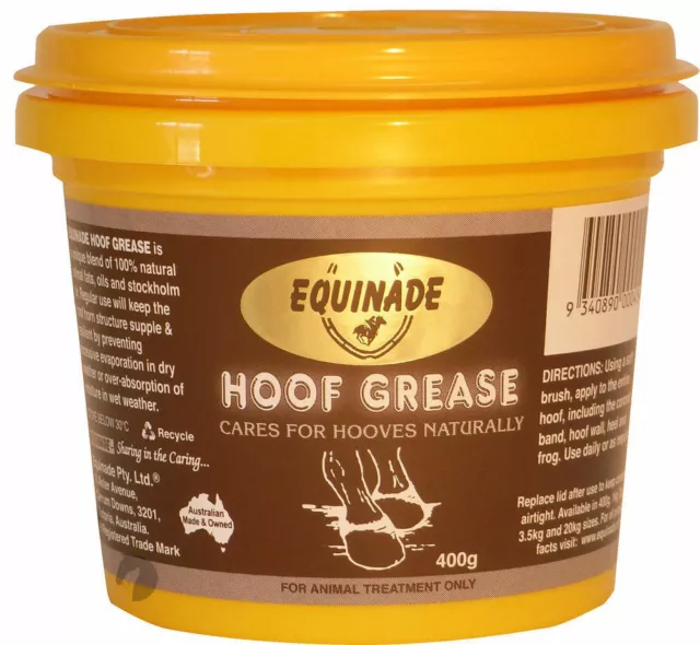 Equinade Hoof Grease All Natural Nourishing Dressing For Horses / Ponies 400g