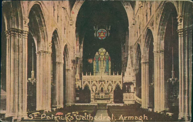 St Patricks Cathedral Armagh 1906 Postmark Irish Pictorial