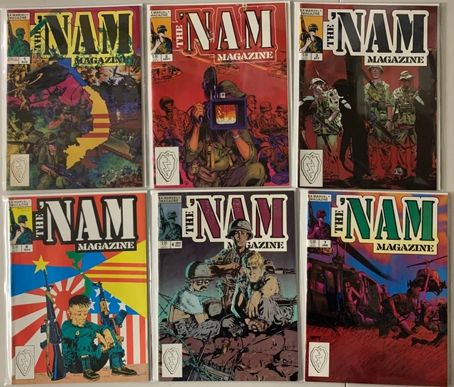 Nam Magazine lot #1-10 missing #5 9 diff (1988 -89)
