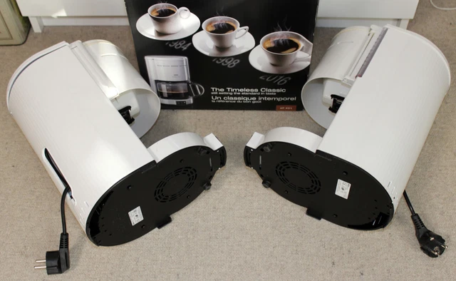 2x BRAUN KF 47/1 Kaffeeautomat Aromaster Kaffeemaschine Classic weiß defekt 2