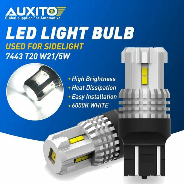 2x T20 W21/5W 580 7443 LED Birnen - Xenon Look Superweiß