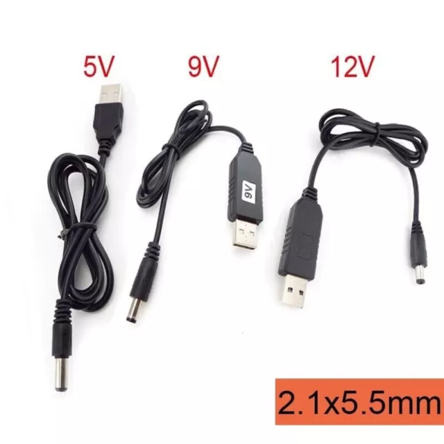 USB 5V to 12V Boost Step Up Power Supply Cable Converter Interface 5.5*2.1MM